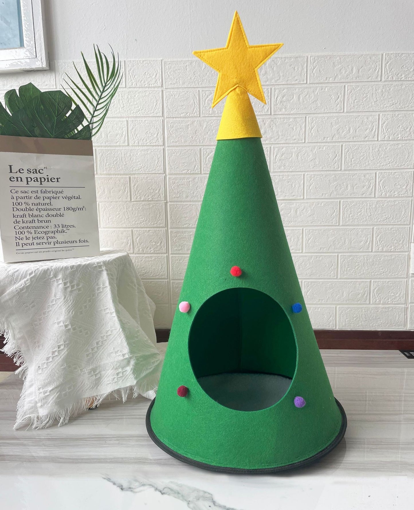 Christmas Tree Pet Tent Cat Nest