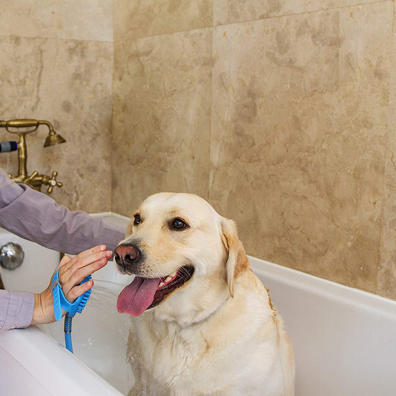 Pet Bath Tool Shower Head for Dogs with Brush