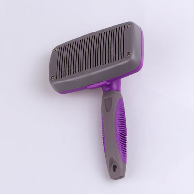 Self-Cleaning Slicker Brush for Dogs Cats Pet Grooming Brush Used