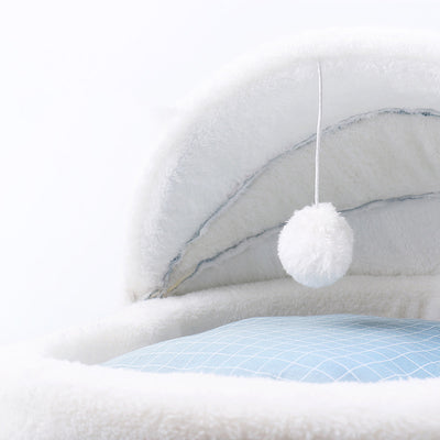 Washable Removable Cat House Soft Plush Kitten Hammock