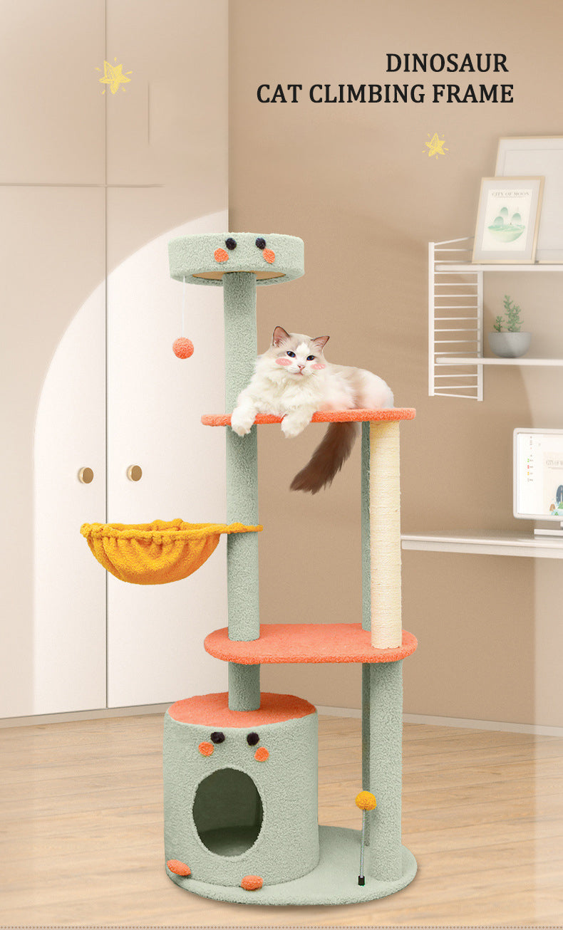 143cm Dinosaur Cat Condo Cat Tree