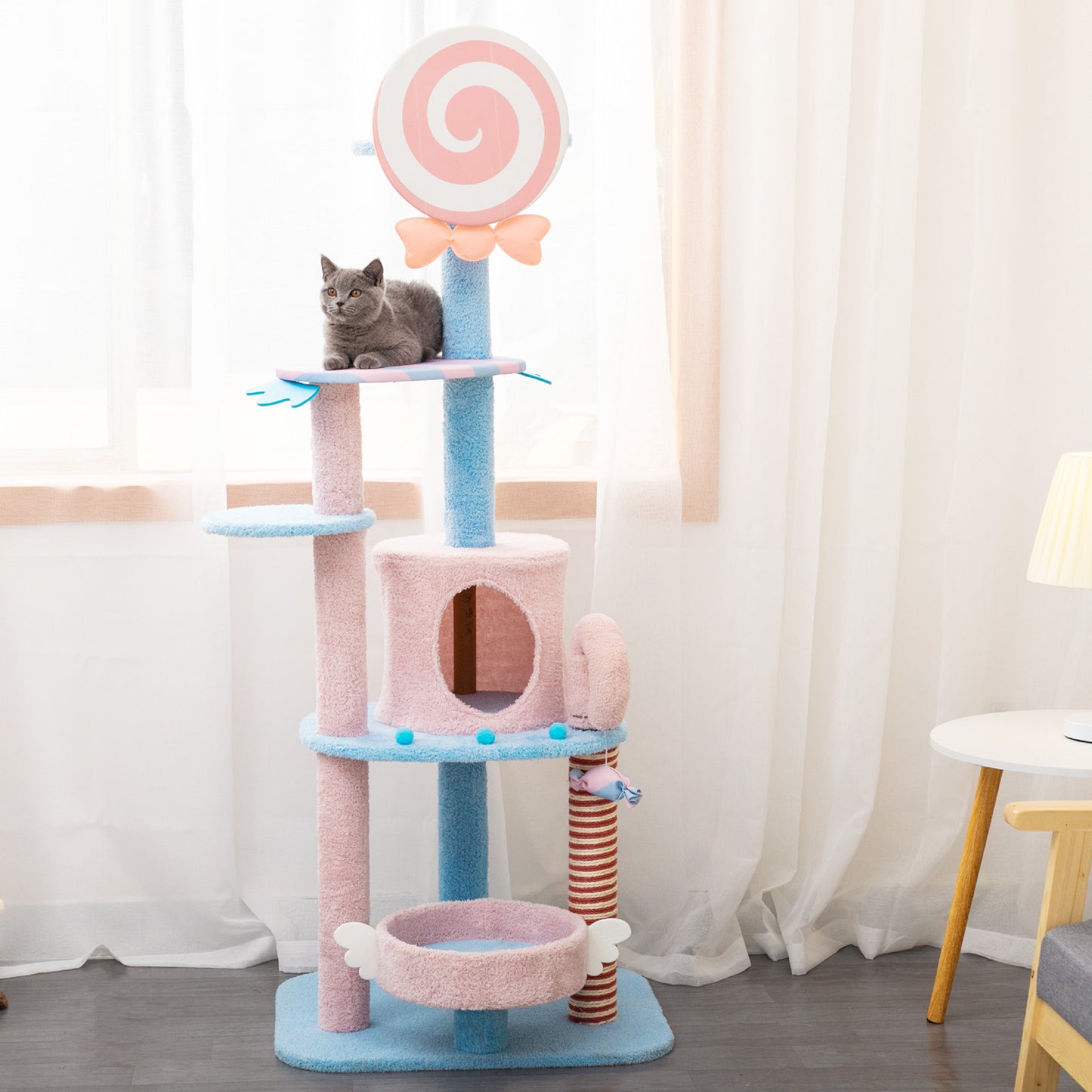 152cm Cat sweet candy tree & Scratching Post