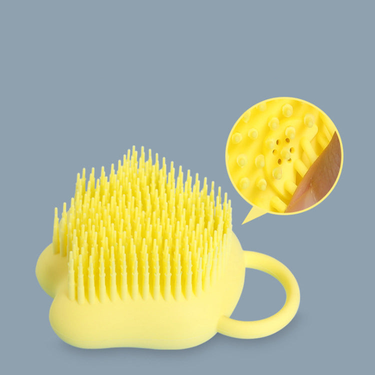 Dog Bath Brush, Soft Silicone Pet Grooming Brush