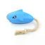 Dog Biting Rope Rubber Shark shape Squeaky Toys