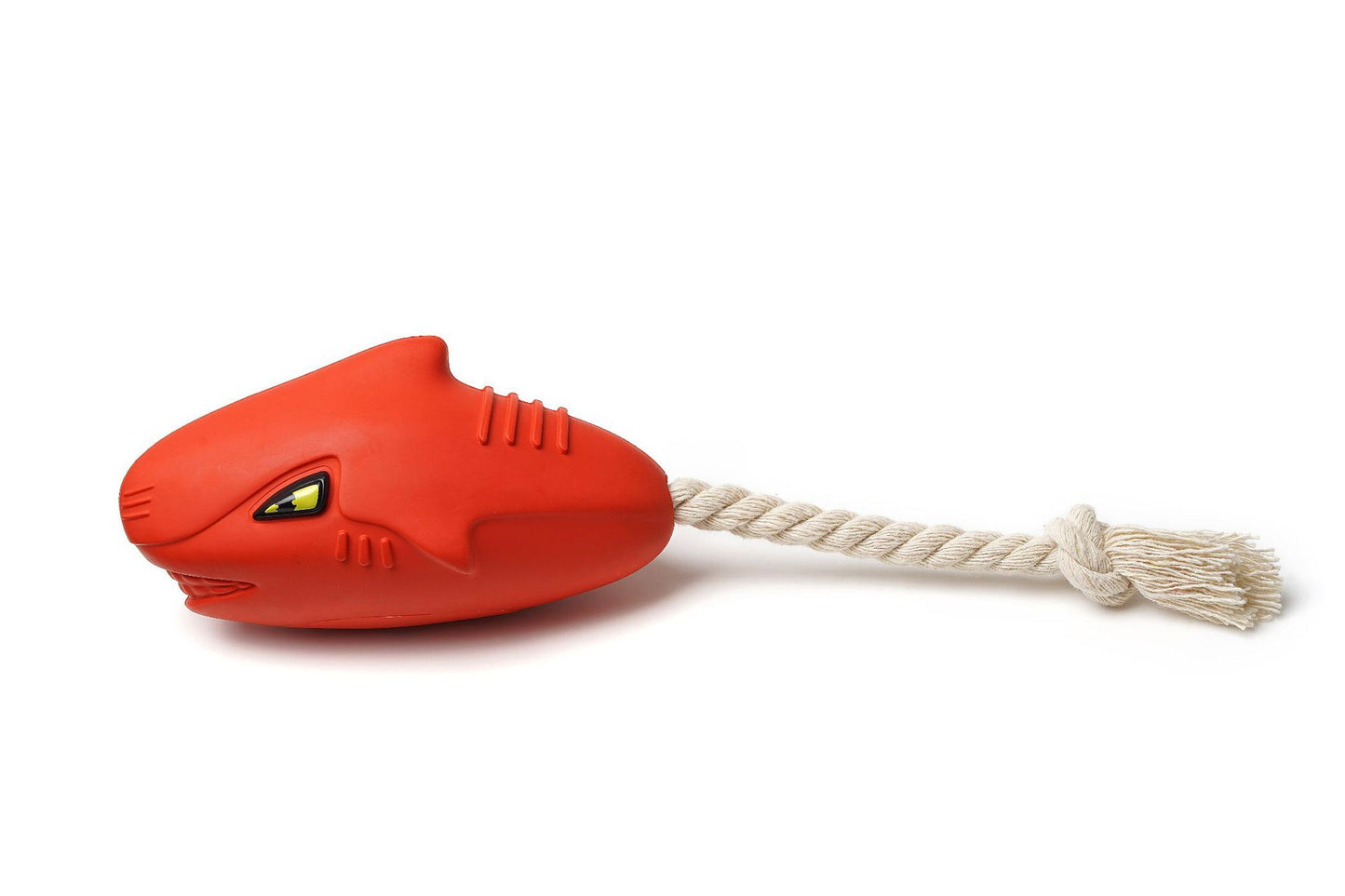 Dog Biting Rope Rubber Shark shape Squeaky Toys