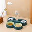 Pet cat Bowl Automatic Feeder Dog cat Food Bowl with Fountain Double Bowl Drinking Rack