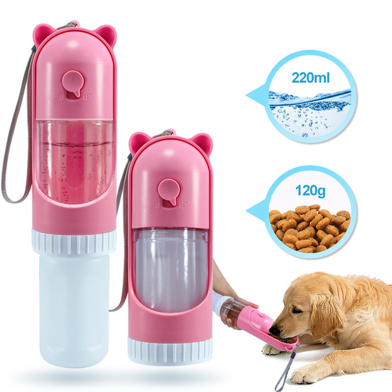 Dual Purpose Dog Drink Cup Portable and Food Feeder Bowl