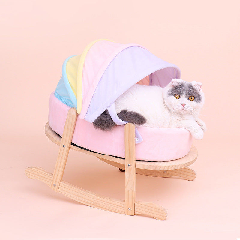 RAINBOW CAT BED