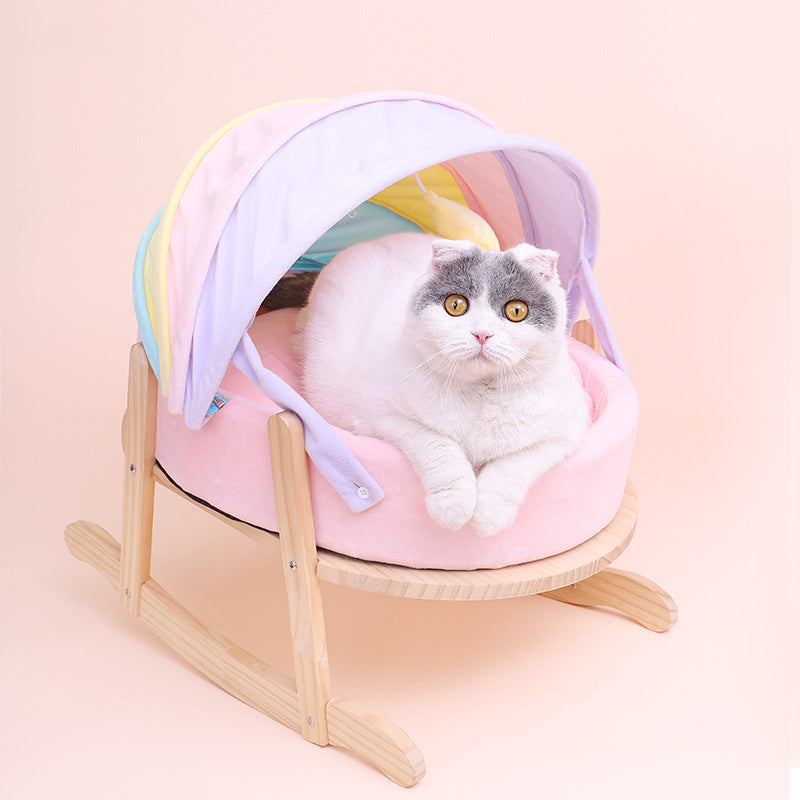 RAINBOW CAT BED