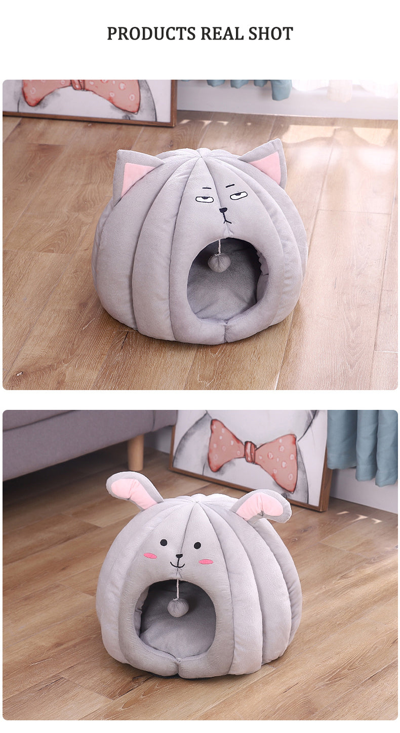 40cm Grey Kitty Cat Cave