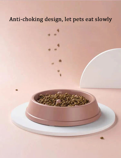 Slow Feeder Dog Bowl Light Pink